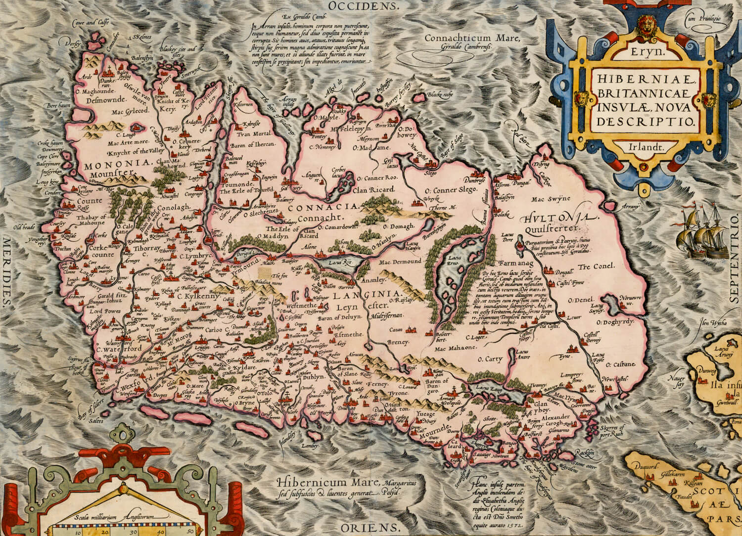 1571 map of Ireland - by Abraham Ortelius : r/ireland