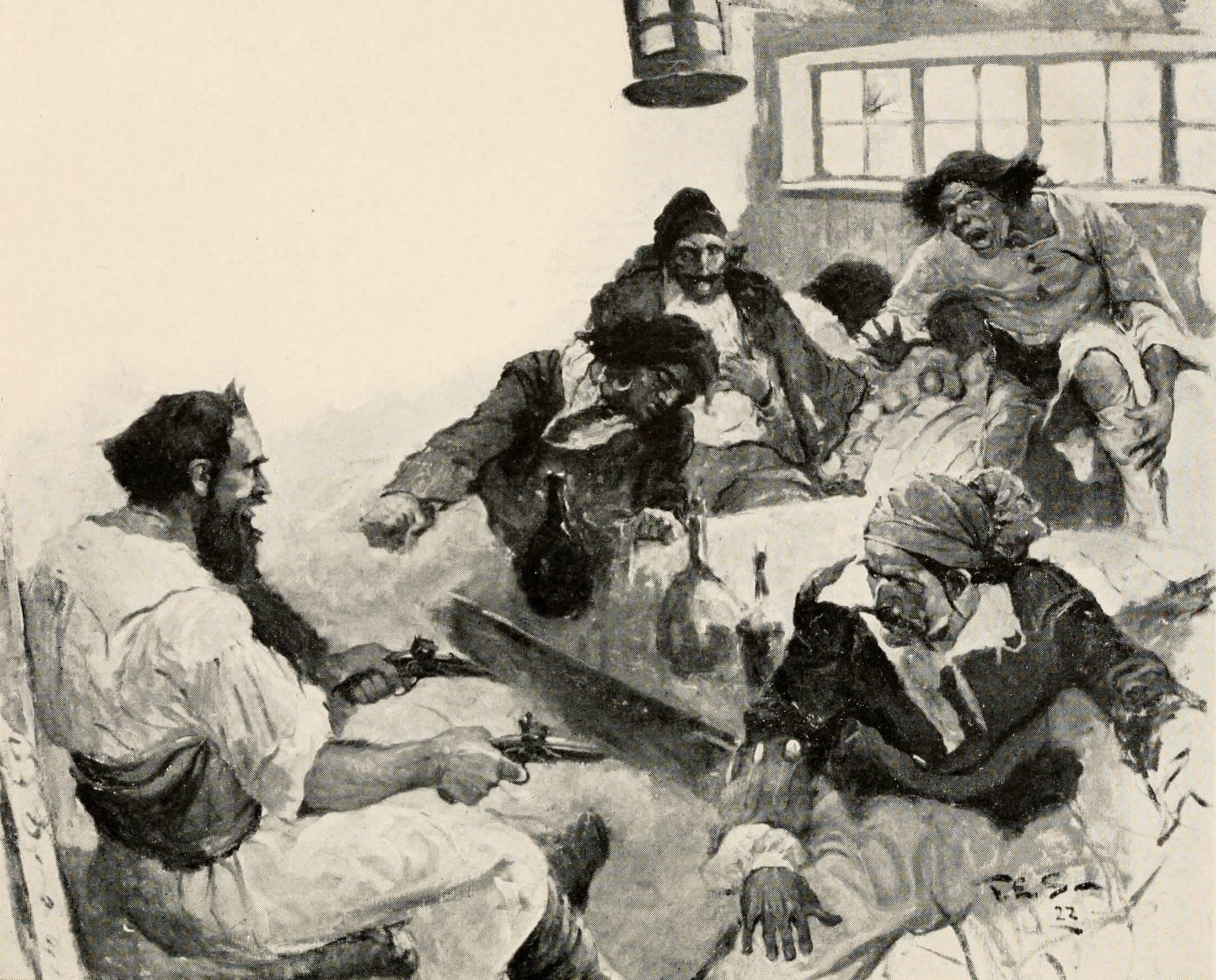 Edward 'Blackbeard' Teach - Blackbeard Shoots Israel Hands