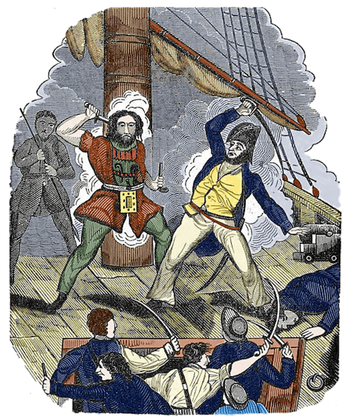 Blackbeard's Final Fight - The Pirates Own Book (1837)