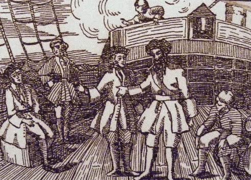 Stede Bonnet and Blackbeard - A General History of Pyrates (1725)