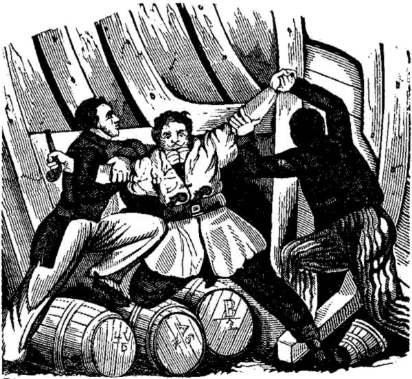 Vane Arrested by Holford - Pirates Own Book (1837)